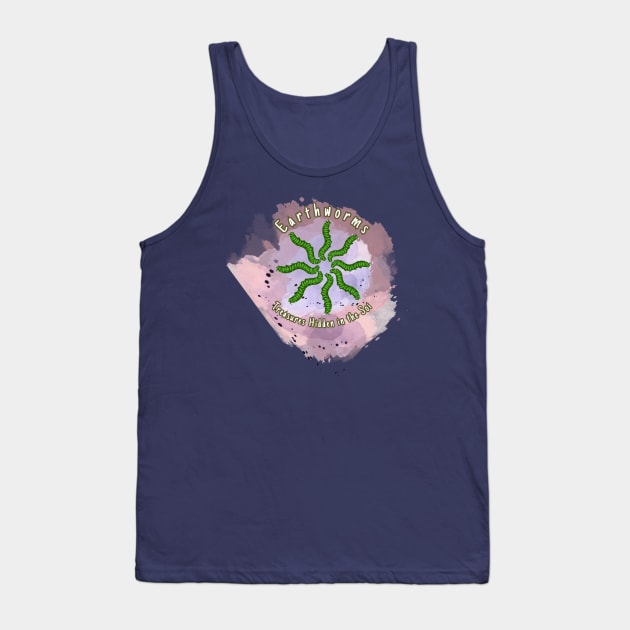 Green Earthworms - Treasures Hidden in the Soil Tank Top by PopArtyParty